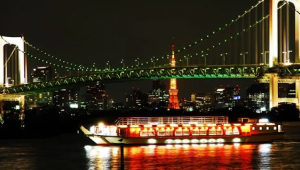 夜遊船晚宴-東京灣